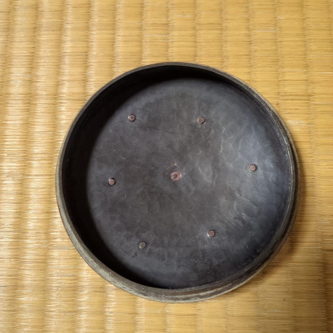 銅製 花模様 水差し