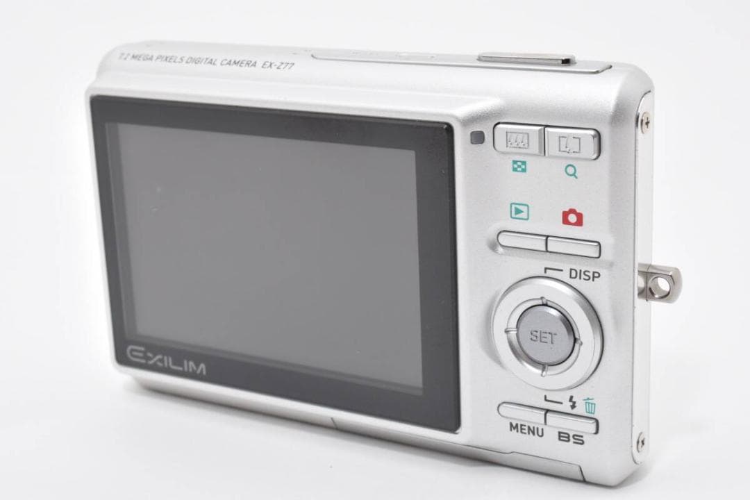 美品 カシオ CASIO EXILIM EX-Z77 シルバー ＃A276