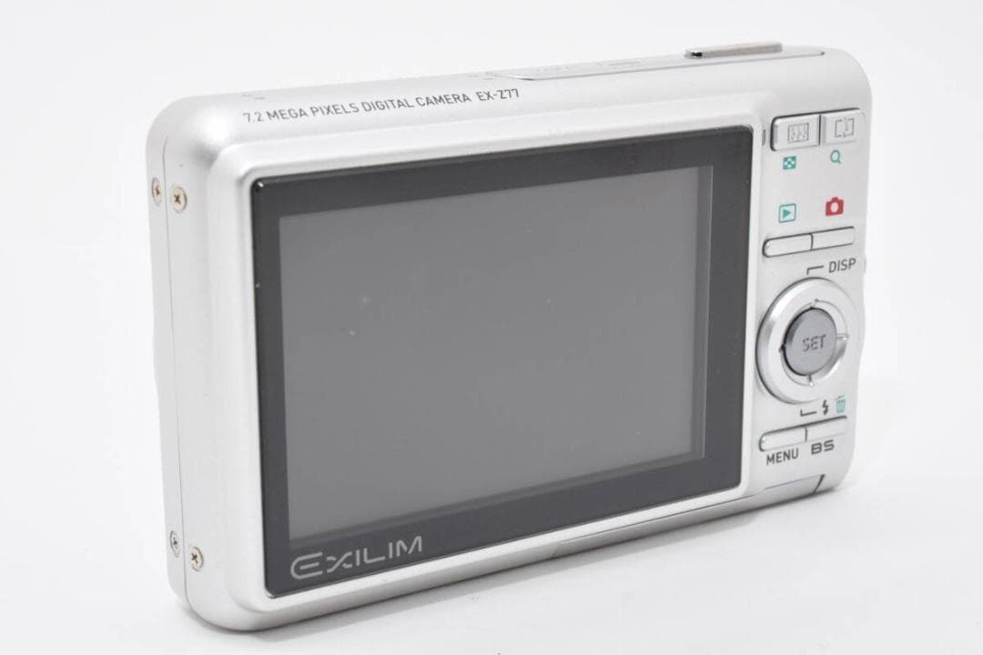 美品 カシオ CASIO EXILIM EX-Z77 シルバー ＃A276