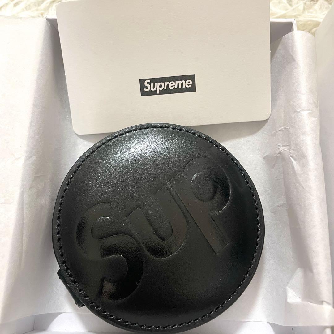 未使用Supreme Leather Pocket Mirror Black