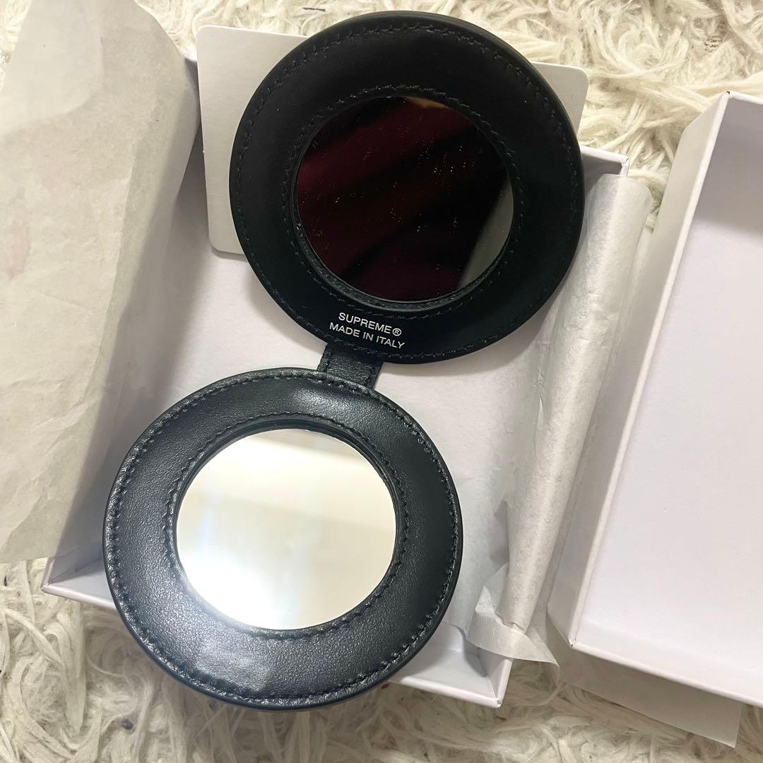 未使用Supreme Leather Pocket Mirror Black