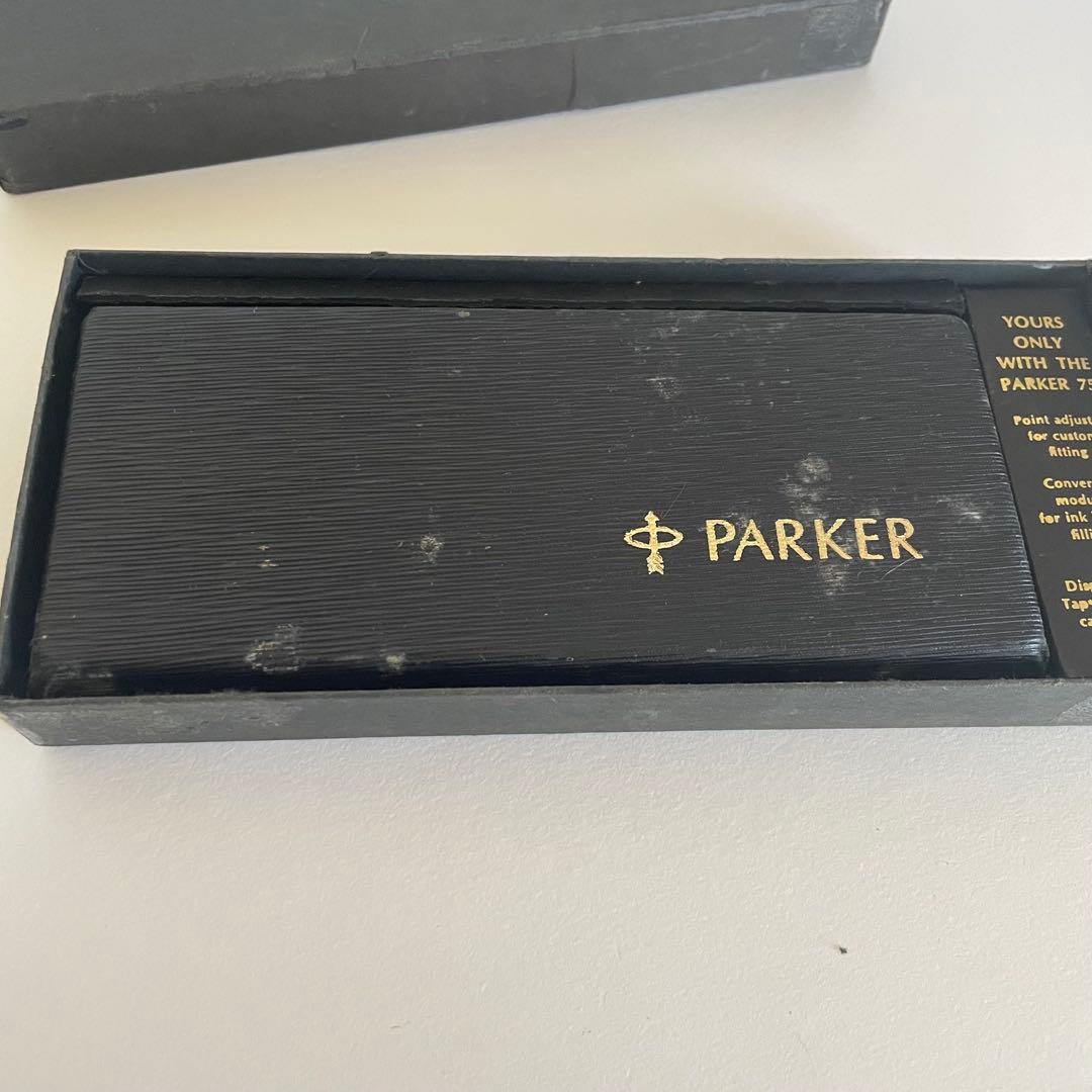 Parker 75 万年筆 シルバー メッシュ 14Kペン先 スターリング