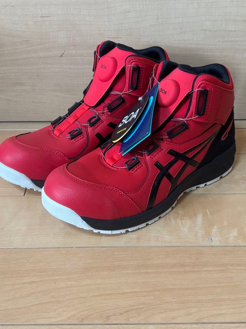 ASICS 安全靴 レッド　CP304 アシックス
