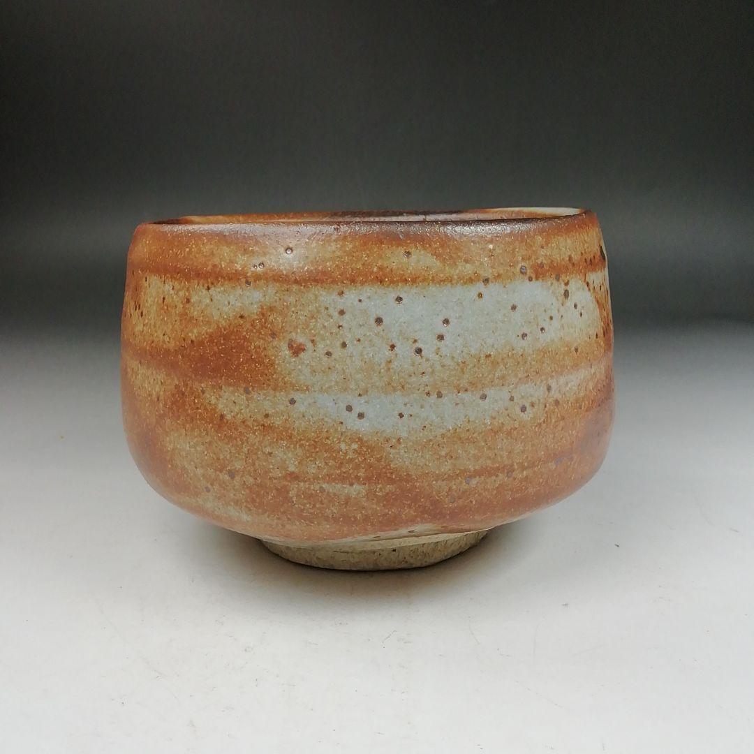Ｗ３３７　茶碗　『志野手　茶碗』『平安　加藤栄山 作』　共箱　抹茶碗　茶道具