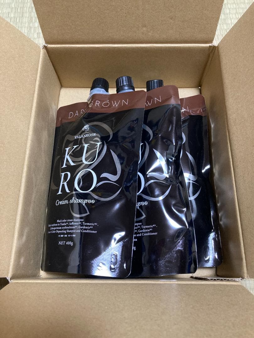 KURO Cream shampoo ダークブラウン 400g