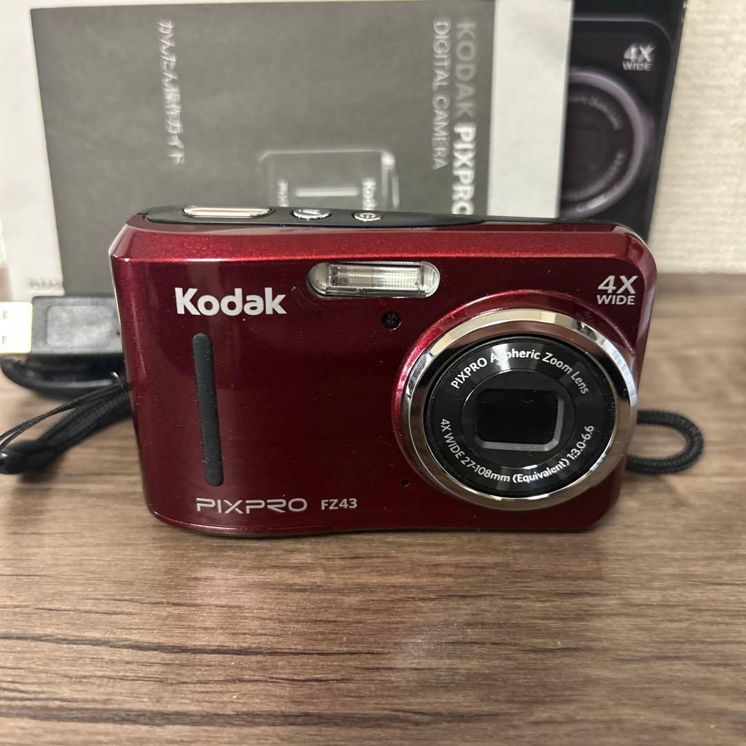 【美品】Kodak PIXPRO FZ43 コンパクトデジタルカメラ　レッド