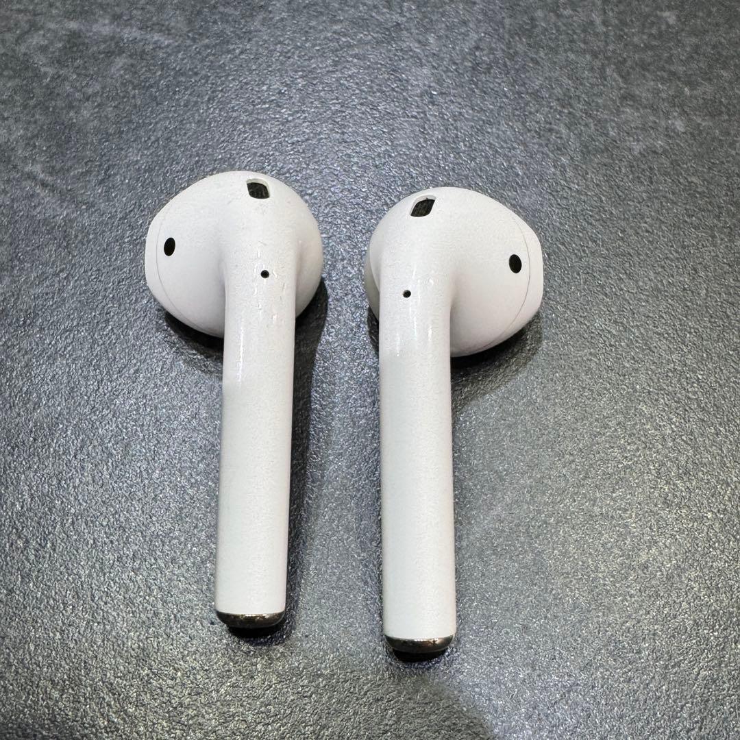 【高級本革ケース付】AirPods 第2世代 フルセット 動作OK A2031