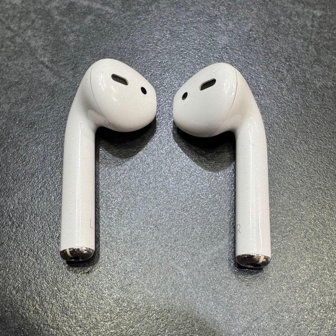 【高級本革ケース付】AirPods 第2世代 フルセット 動作OK A2031