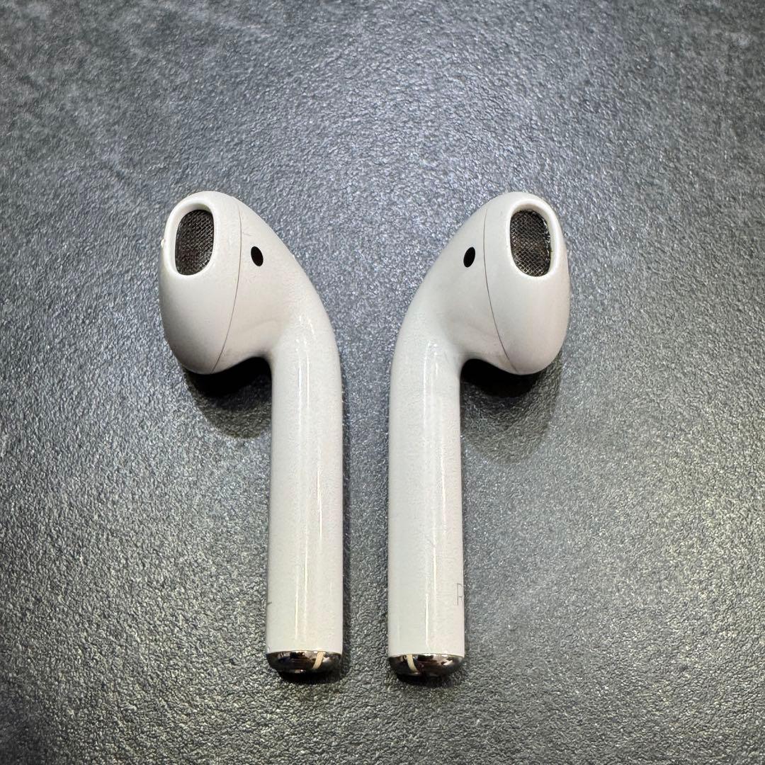 【高級本革ケース付】AirPods 第2世代 フルセット 動作OK A2031