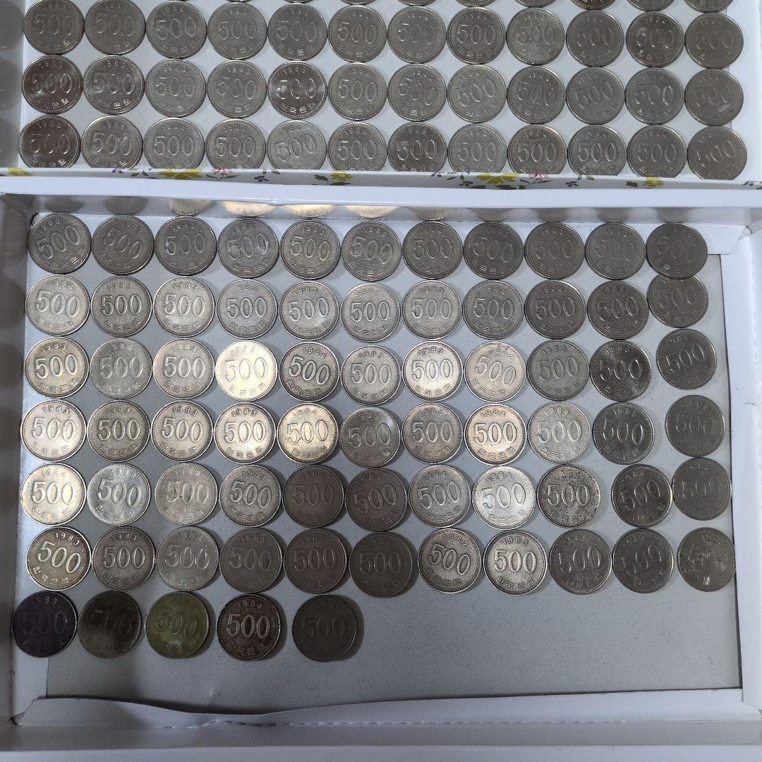 韓国　コレクション　500ウォン硬貨　まとめ