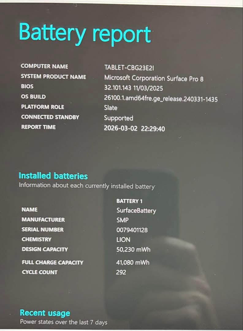 【美品】Surface Pro 8 i5/8GB/256GB 純正ペンマウス付