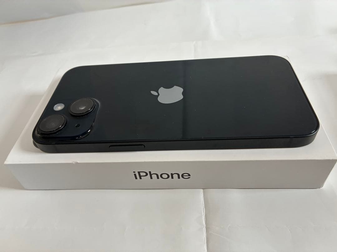 Apple iPhone 14 ブラック 新品イヤフォン・充電コード　95%