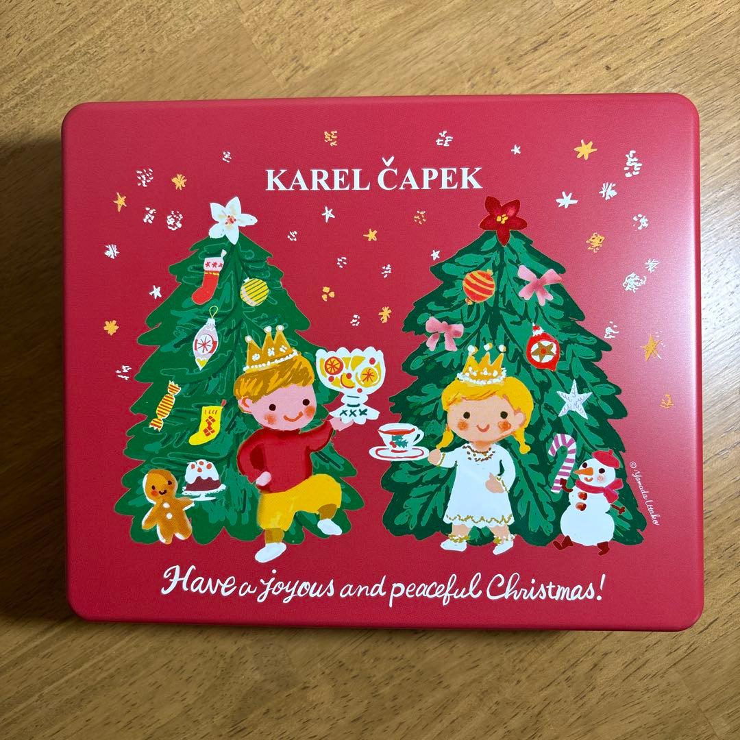 カレルチャペック クリスマスアドベント缶 2025ペコちゃんエコバッグ2種類4個