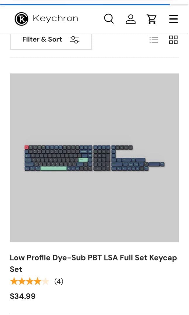 Keychron K3 Max RGBバナナ軸、キーキャップ