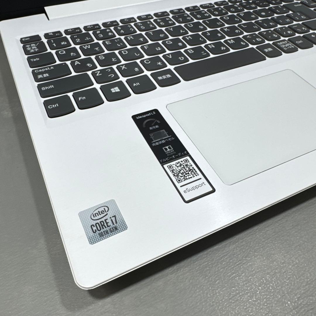 【極上品】レノボブリザードホワイト☘10世代i7☘NVMe256+1TB