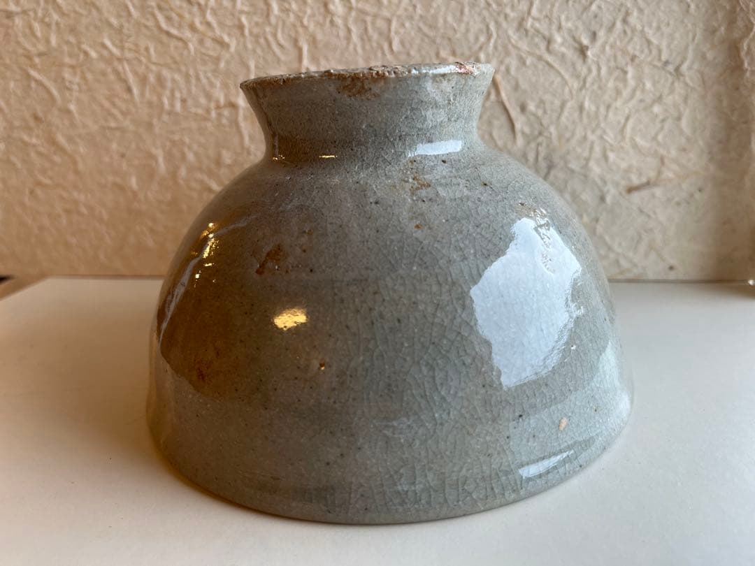 李朝　高麗茶碗　井戸茶碗　目跡