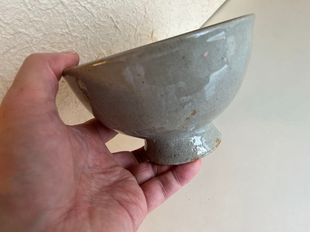 李朝　高麗茶碗　井戸茶碗　目跡
