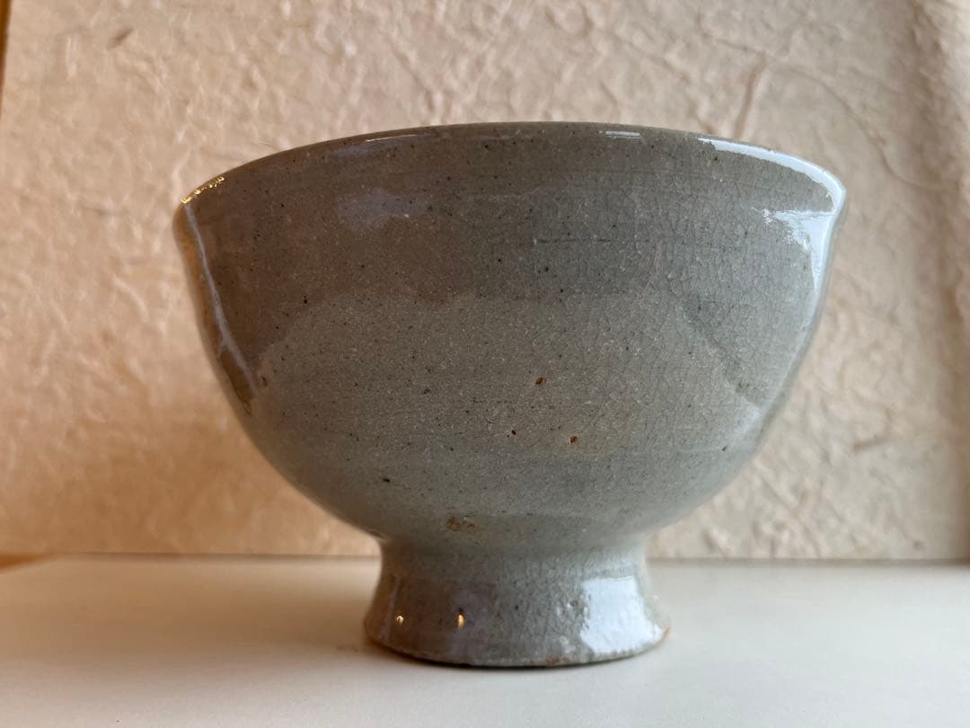 李朝　高麗茶碗　井戸茶碗　目跡