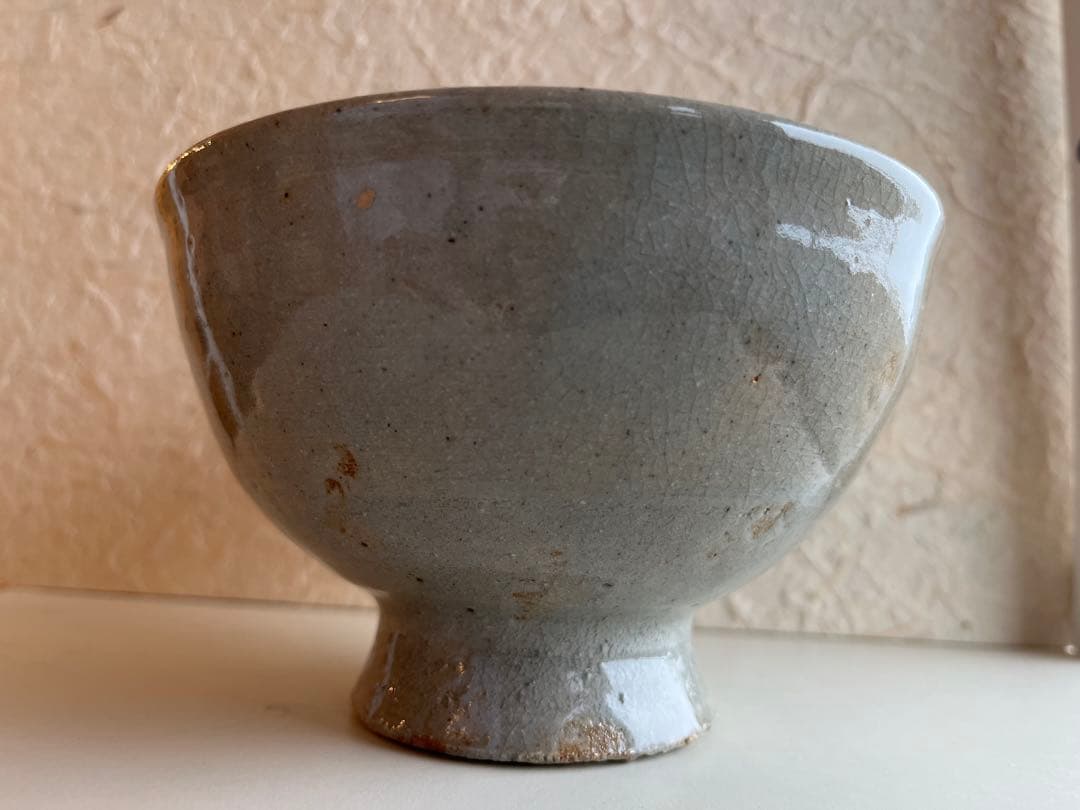 李朝　高麗茶碗　井戸茶碗　目跡