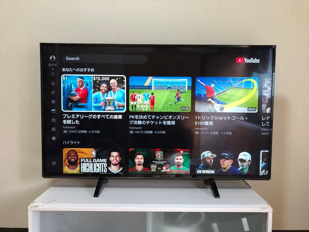 Panasonic TH-49FX600 4K液晶テレビ