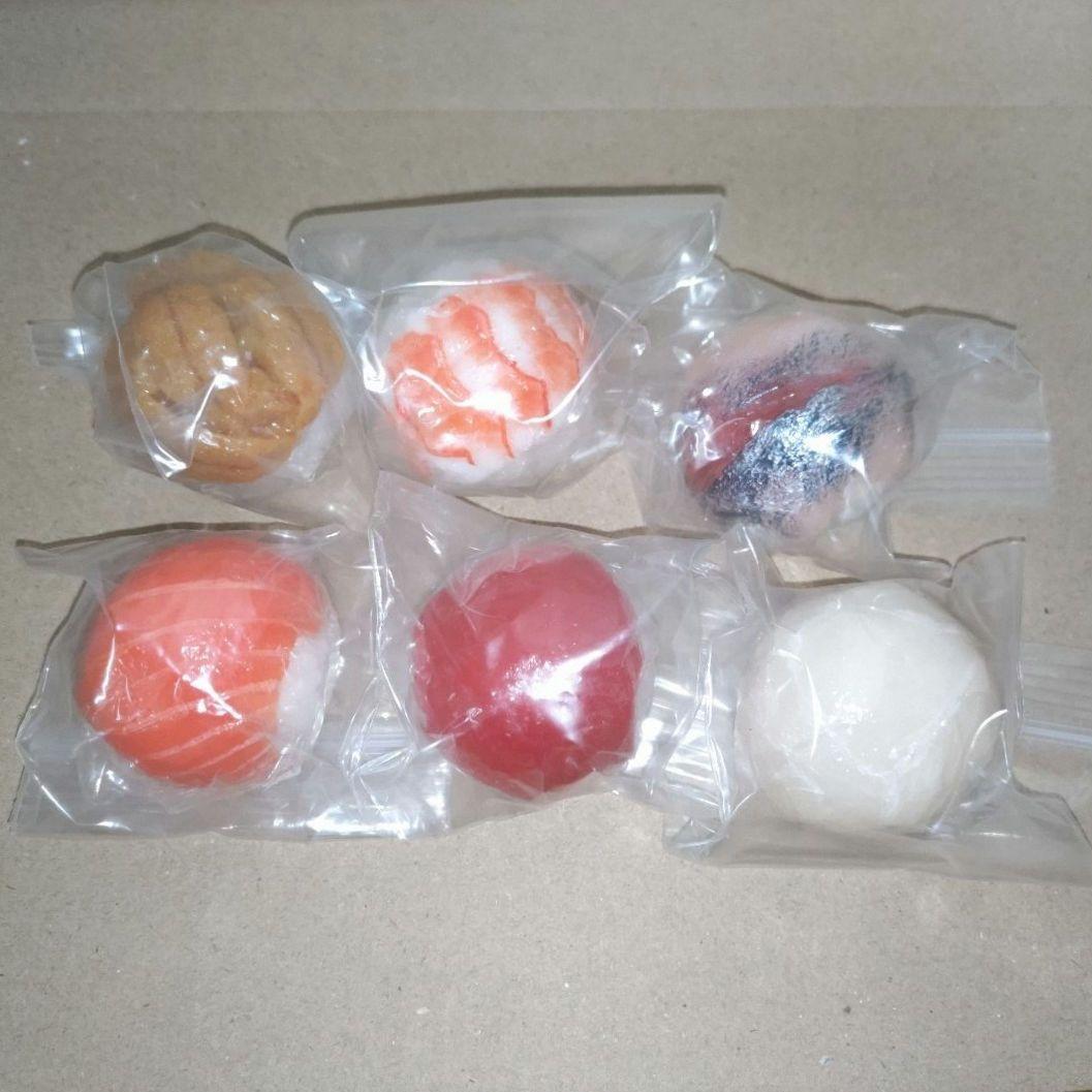 限定品　元祖食品サンプル屋　手毬寿司　マグネット　全6種　全種セット