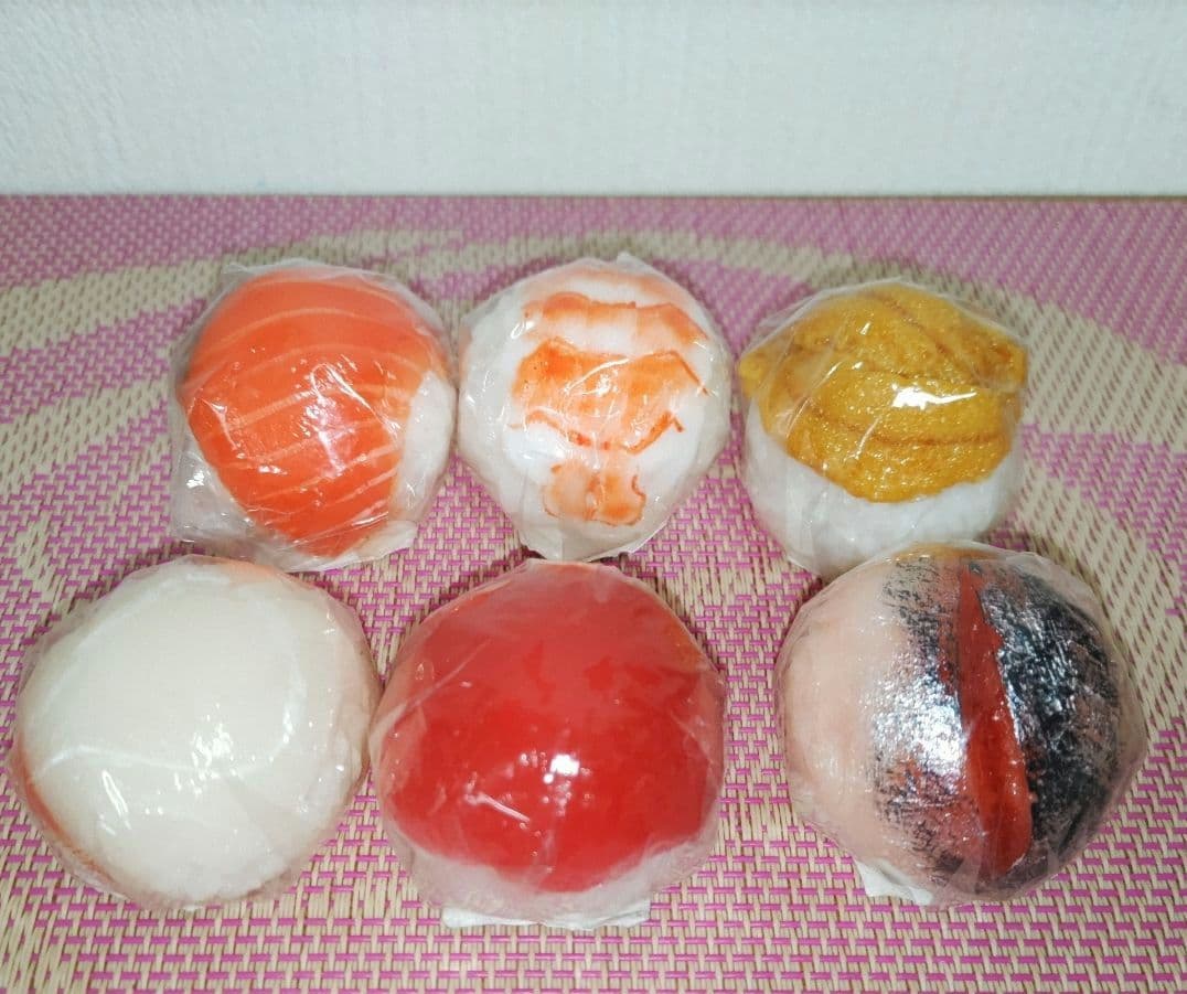 限定品　元祖食品サンプル屋　手毬寿司　マグネット　全6種　全種セット