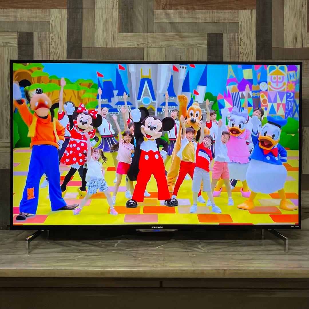 全国送料込❣️フナイ55型4Kテレビ録画機能付YouTube.Netflix視聴可