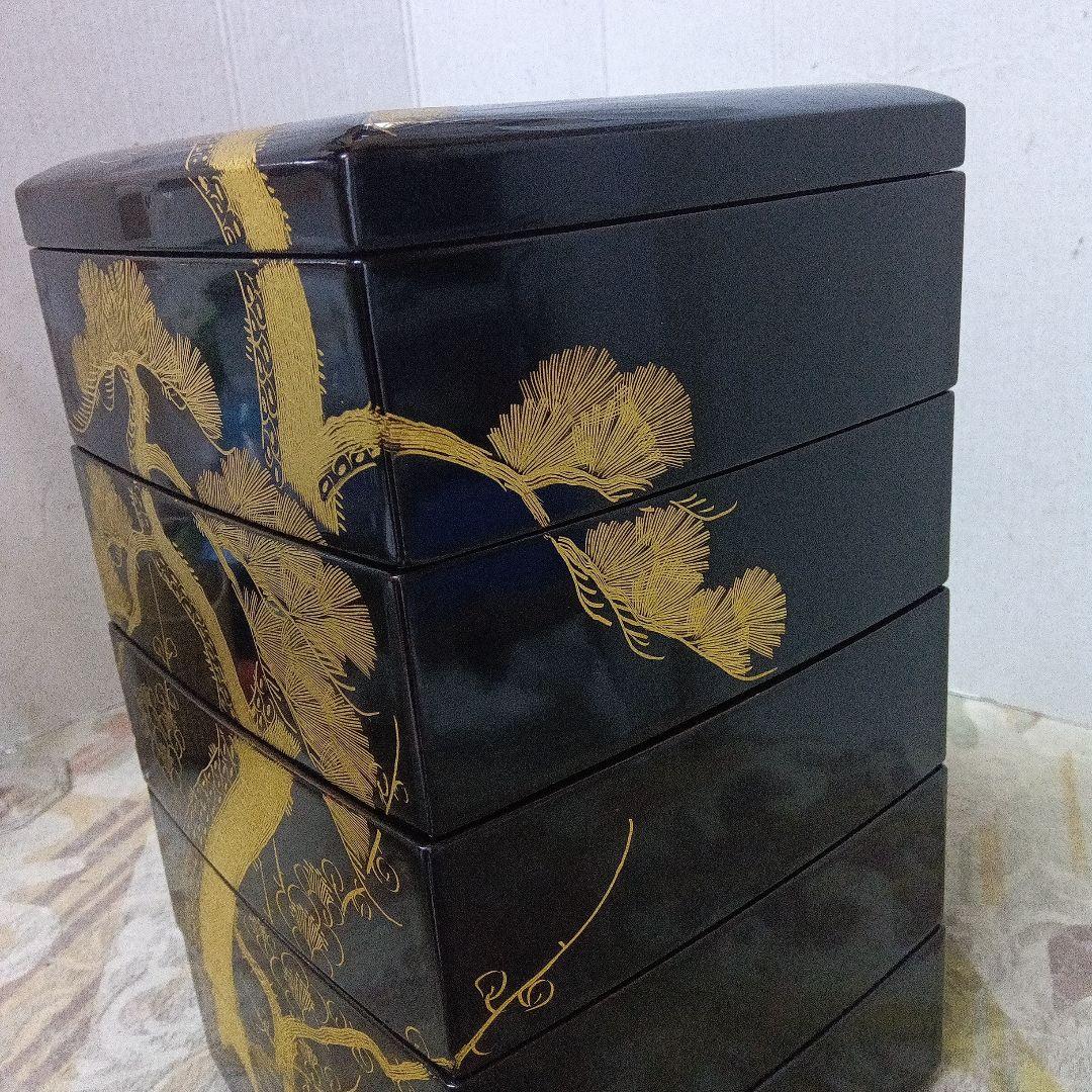 重箱五段重　 天然木漆器