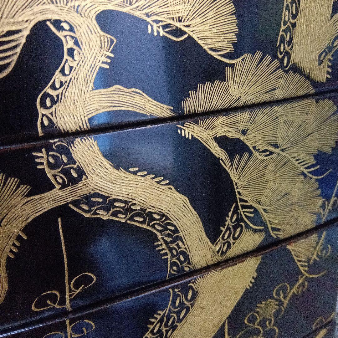 重箱五段重　 天然木漆器