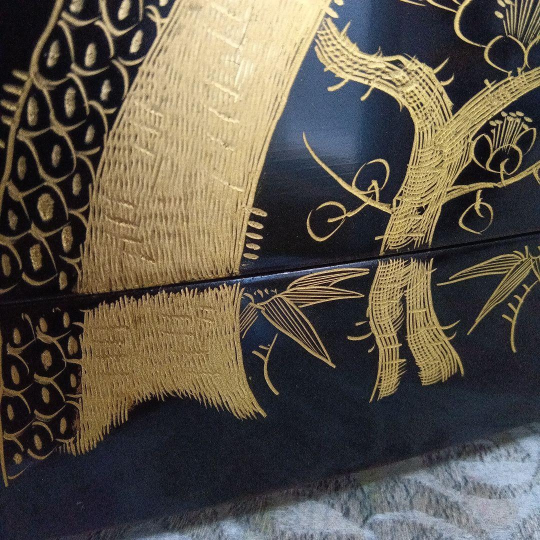 重箱五段重　 天然木漆器