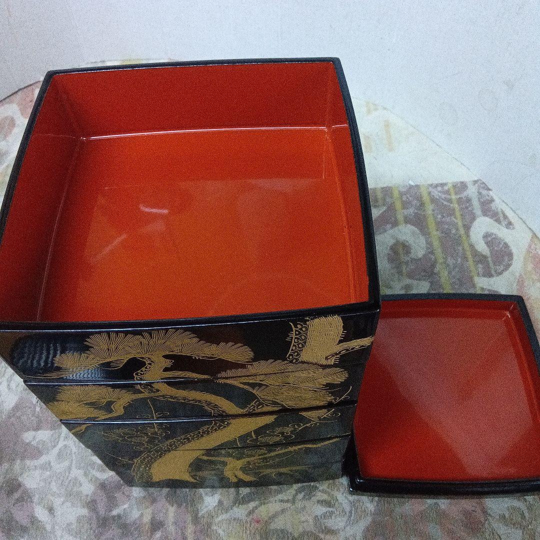 重箱五段重　 天然木漆器