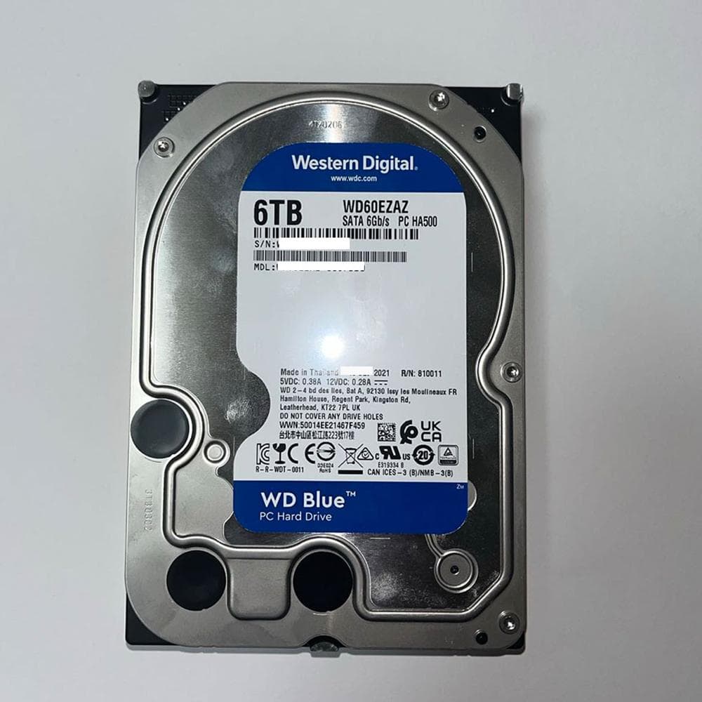 WD Blue 6TB HDD WD60EZAZ 26,523時間利用