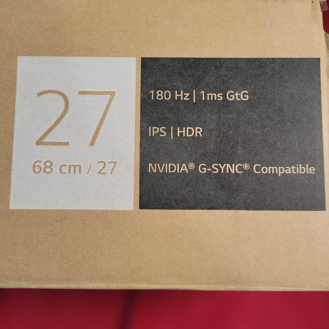 LG ゲーミングモニターUltraGear 27GS60F-B 27インチ動作品