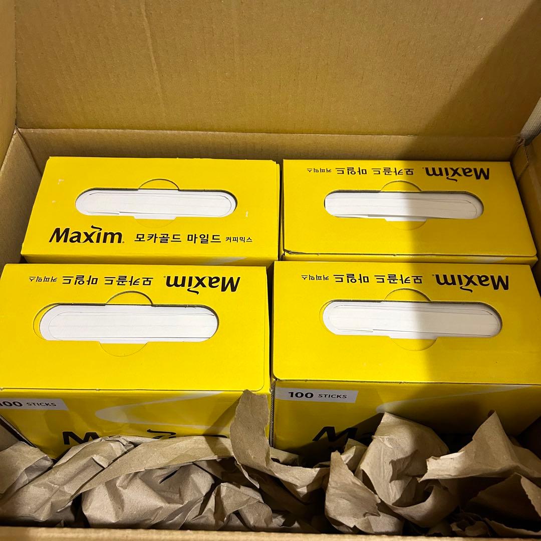 韓国コーヒー【Maxim Coffee Mixモカゴール】(100袋入)（4箱）