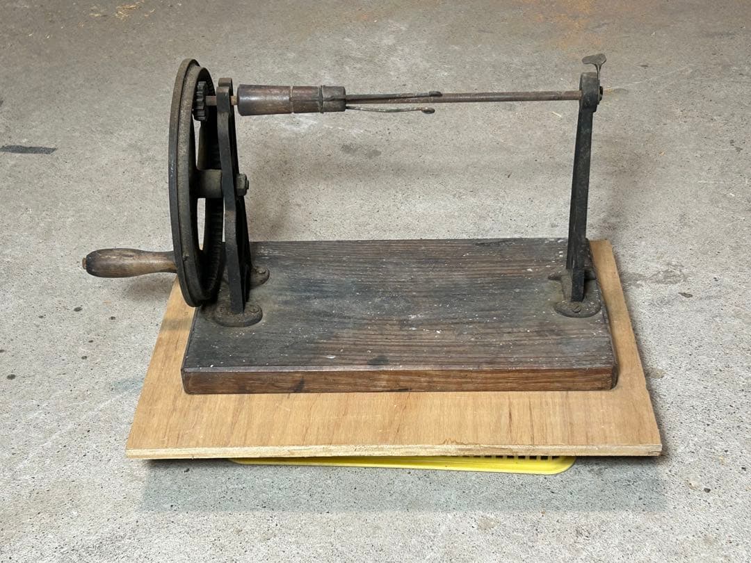 稀少/アンティーク/当時物/蔵出し/古道具/鉄製/木製/糸巻き機