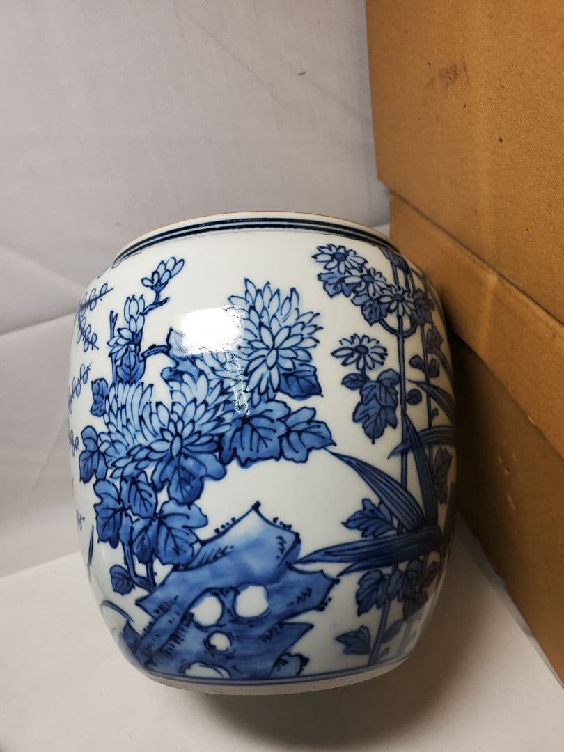 保管品　茶道具　染付　皆具　平安白鳳