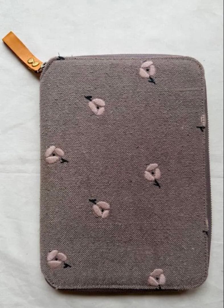 ほぼ日手帳カバー ミナペルホネン ohayo グレー 花柄 美品
