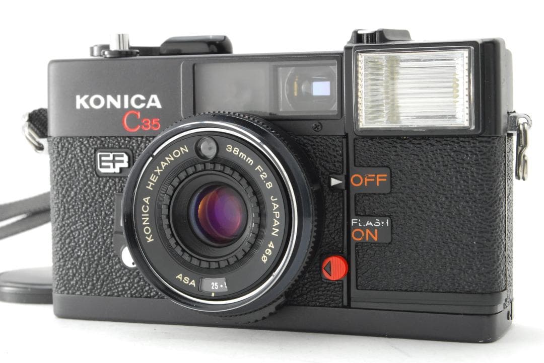 【美品 ケース付き】コニカ Konica C35 EF