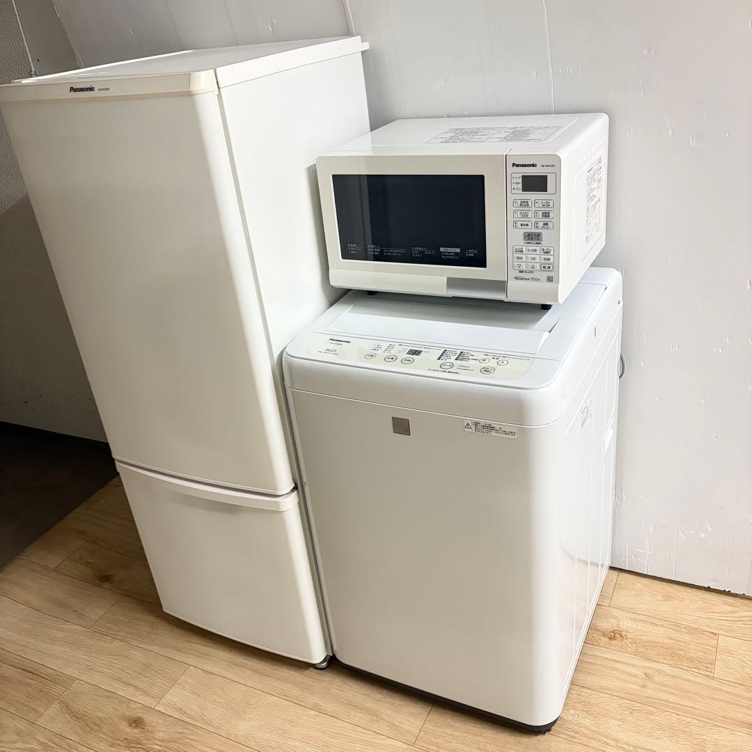 美品豪華パナソニック1人暮らし家電セット❗️大阪、大阪よりの他府県配送、設置無料