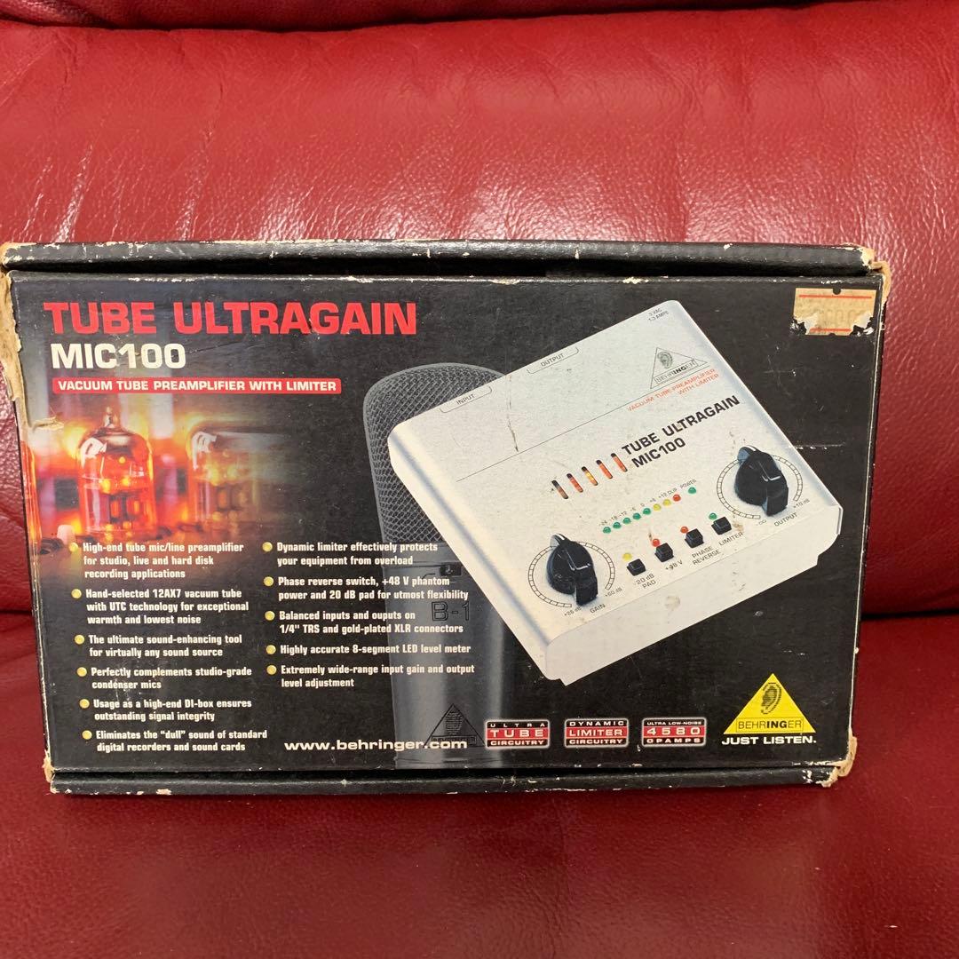 アンプ Behringer TUBE ULTRAGAIN MIC100