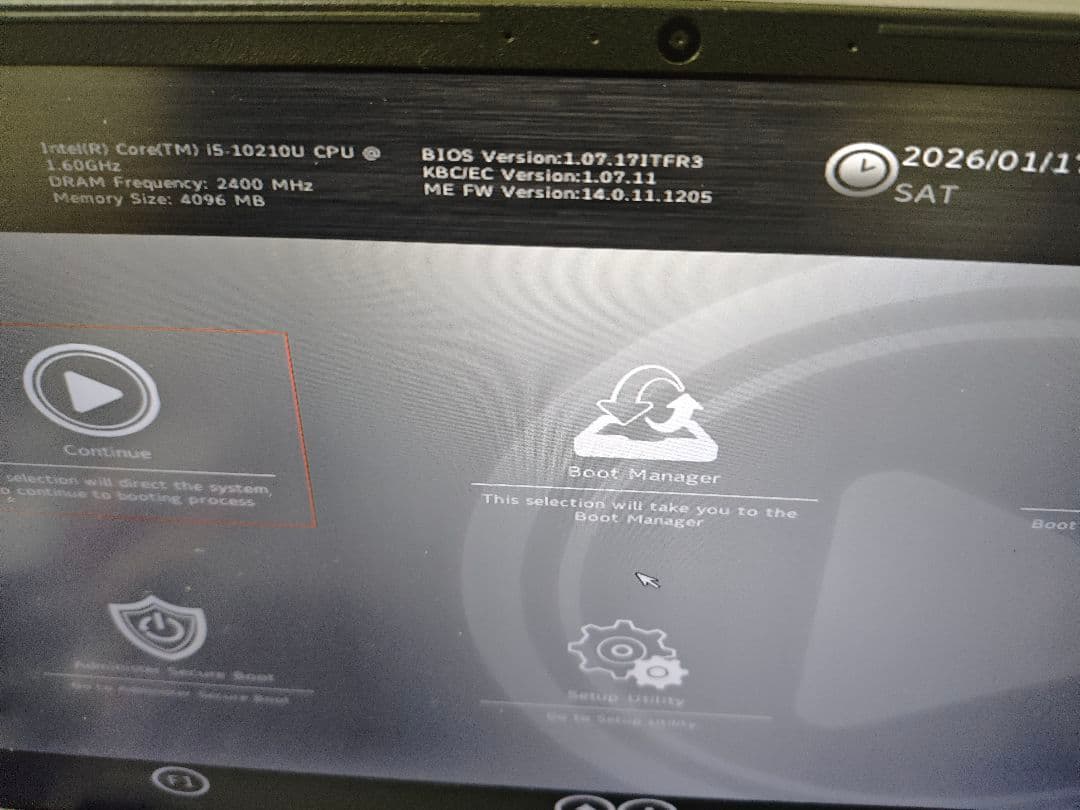 バ*ス様 フロンティア 10世代Core i5-10210U ノートPC　ジャン