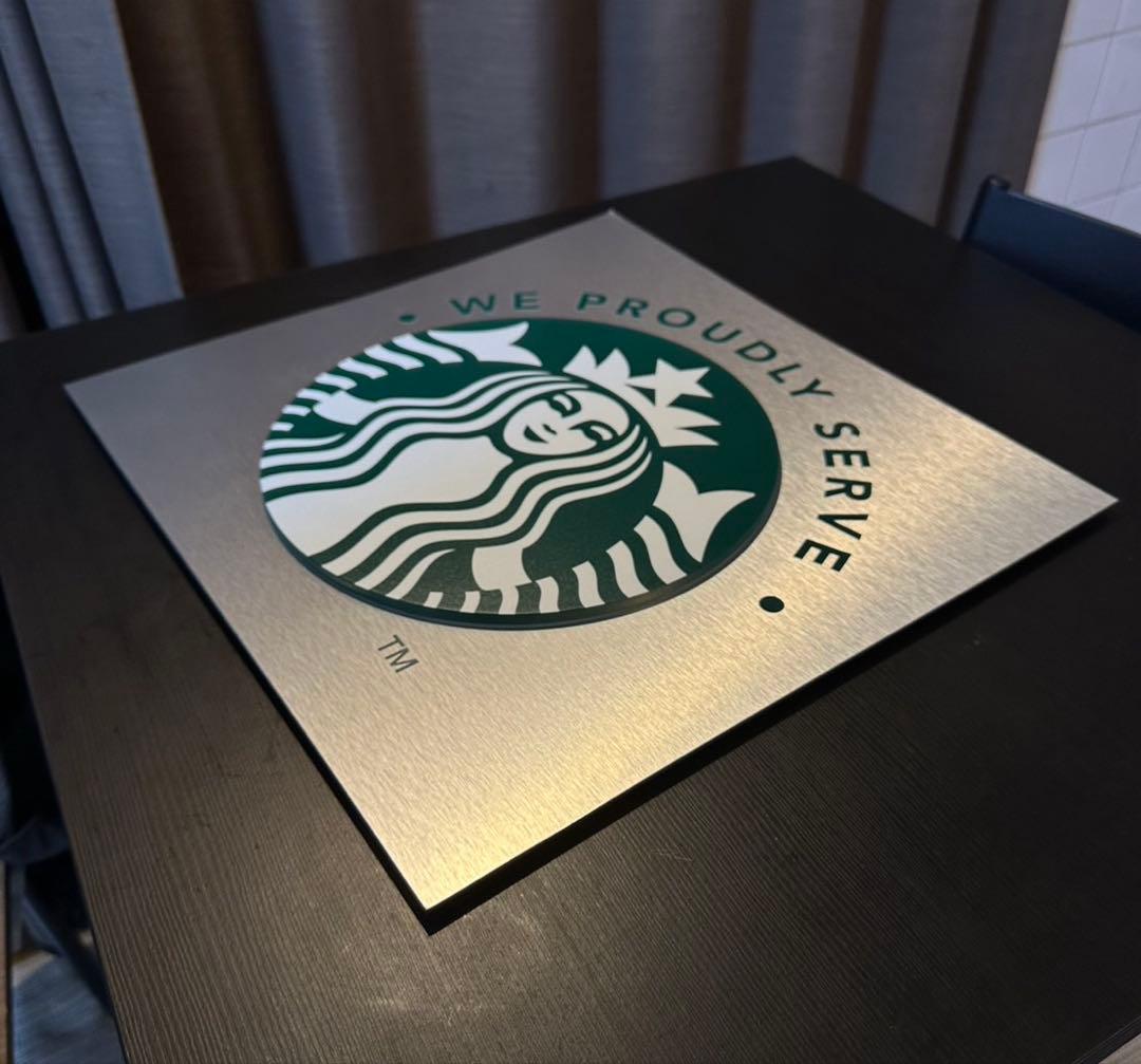 立体　スターバックス　金属製　看板　壁掛