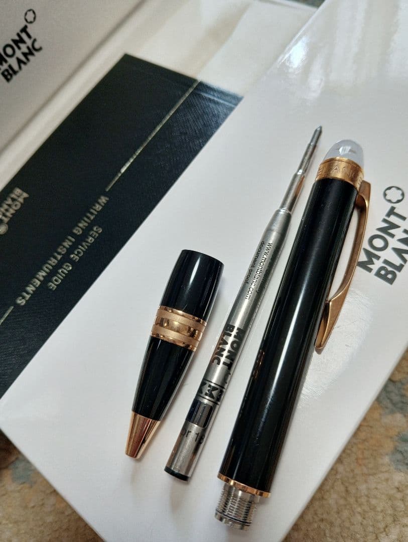 最終値下げ★モンブラン.スターウォーカーレッドゴールドレジンMONTBLANC