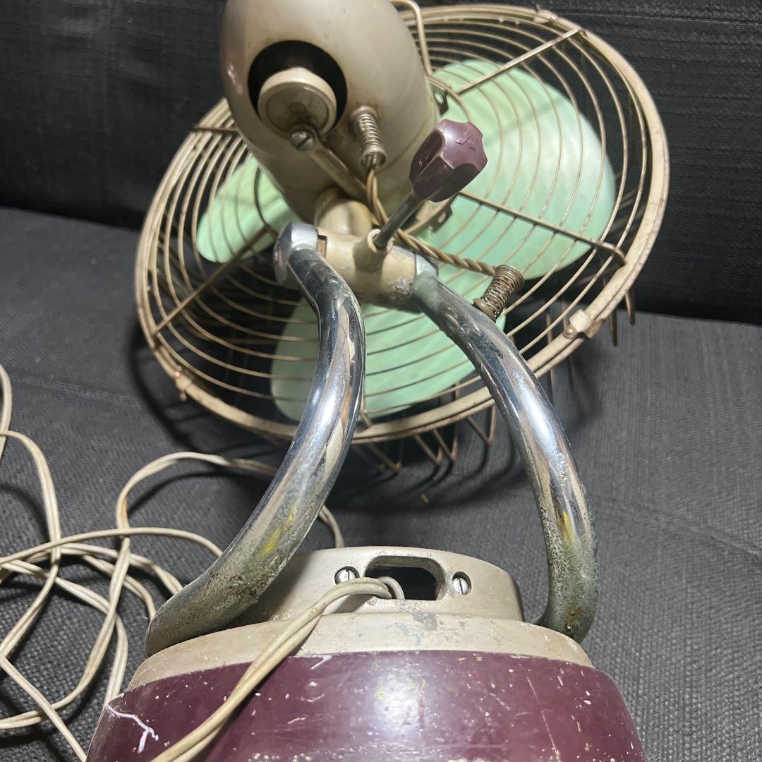 【動作確認済】昭和レトロ 三菱 扇風機 DM-12LC