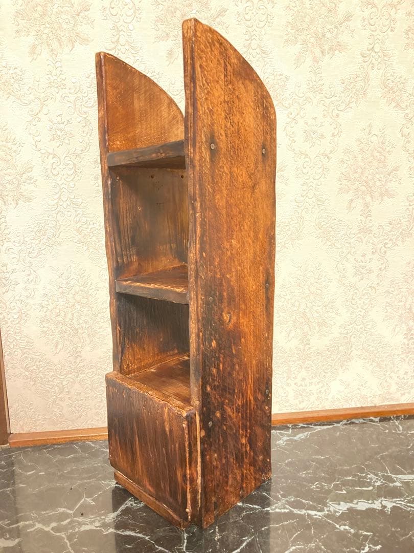一点物 手作り 木製ラック 焼き加工 古材風 古道具 インテリア