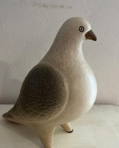 陶器製 鳩の置物