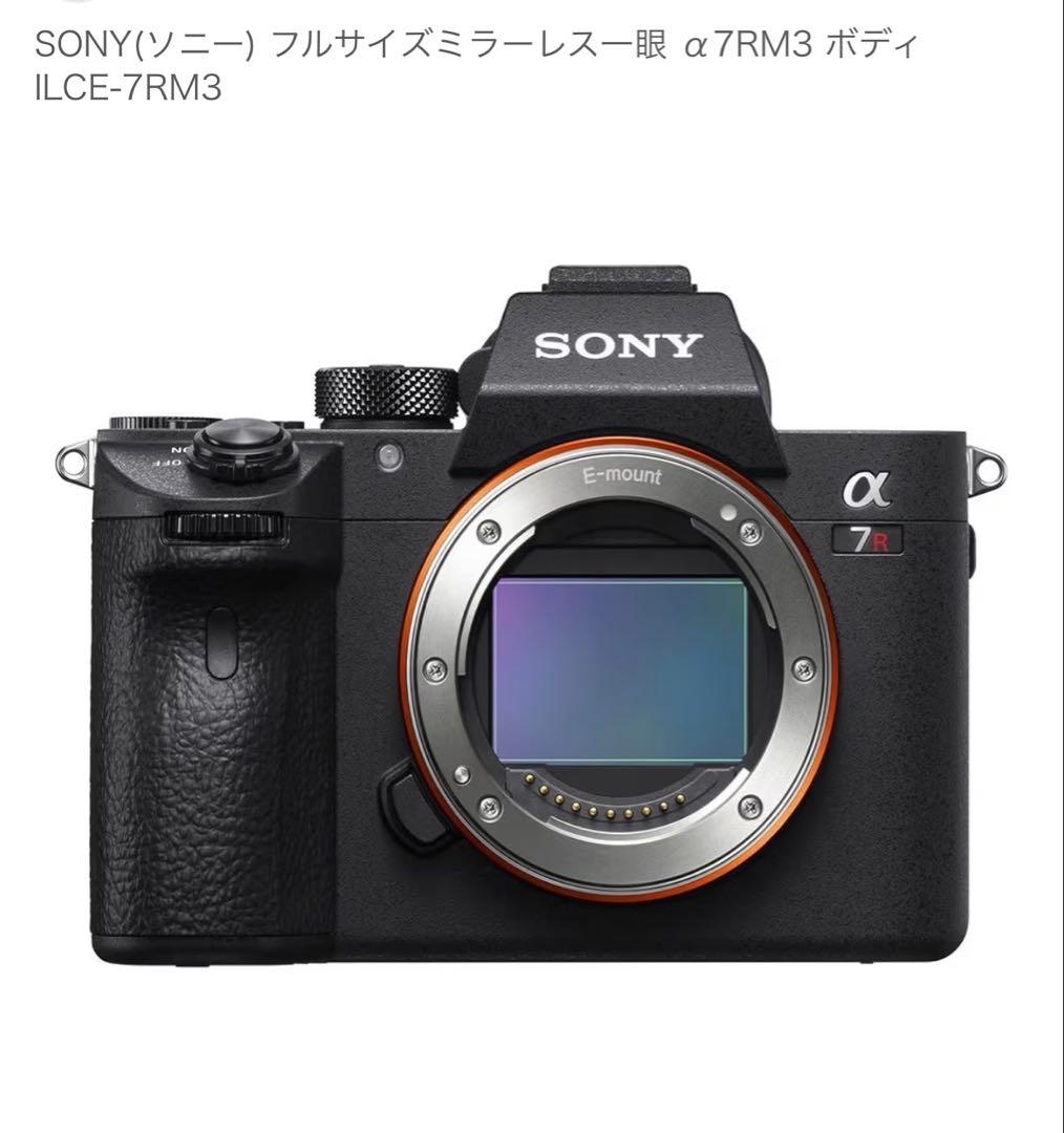 SONY フルサイズミラーレス一眼 α7RM3 ILCE-7RM3 ボディ