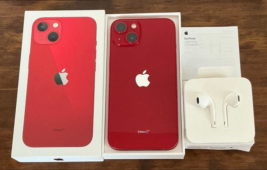 スマートフォン本体 Apple iPhone13 128GB & EarPods Lightning