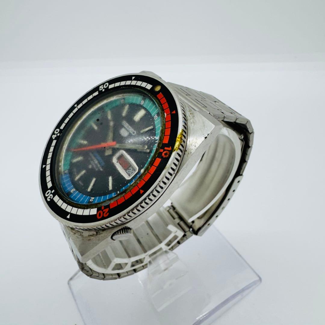 ✨SEIKO✨セイコー5✨6119-6050✨スポーツ✨ブラック文字盤✨腕時計✨