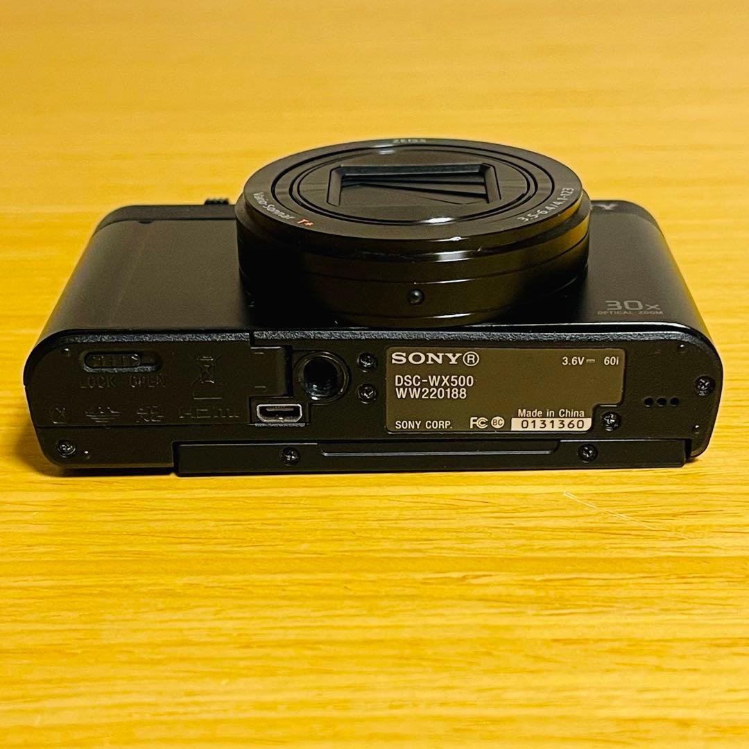 【良品】ソニー DSC-WX500 コンパクトデジタルカメラ ブラックWi-Fi